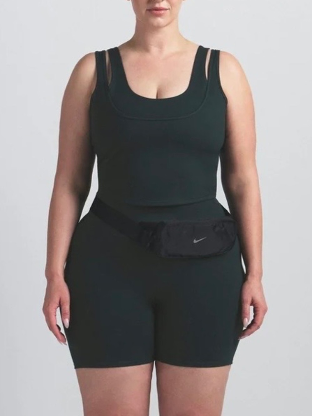 Nikeskims • Double-Strap Scoop Tank • Obsidian